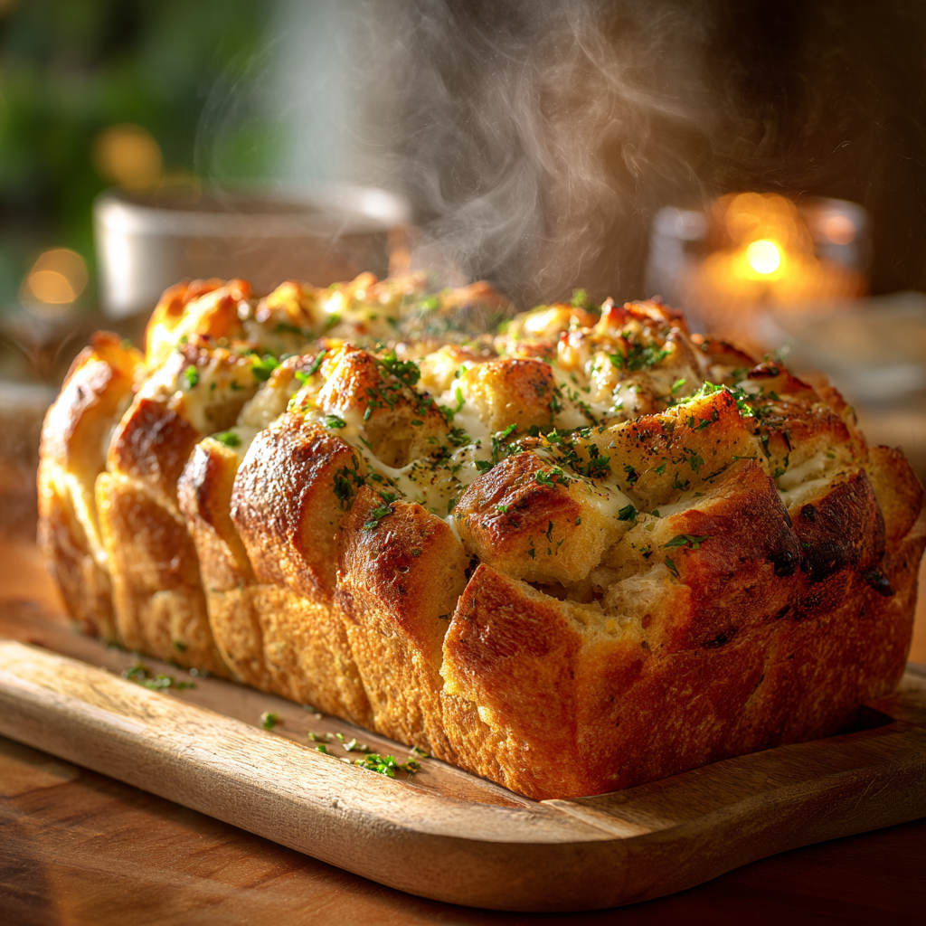 MozzaLicious Pull-Apart Garlic Bread