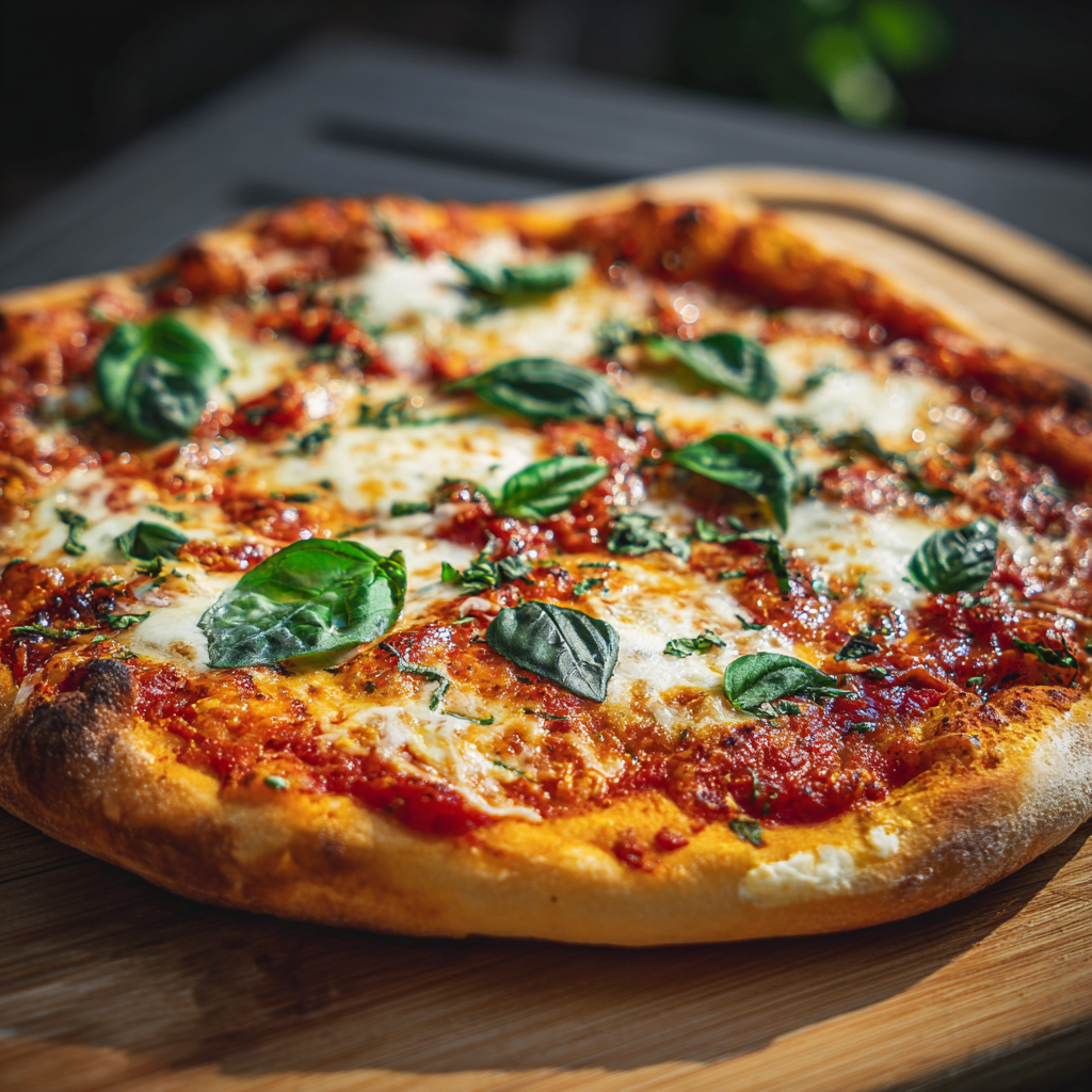 Bubbly Vegan Margherita Pizza